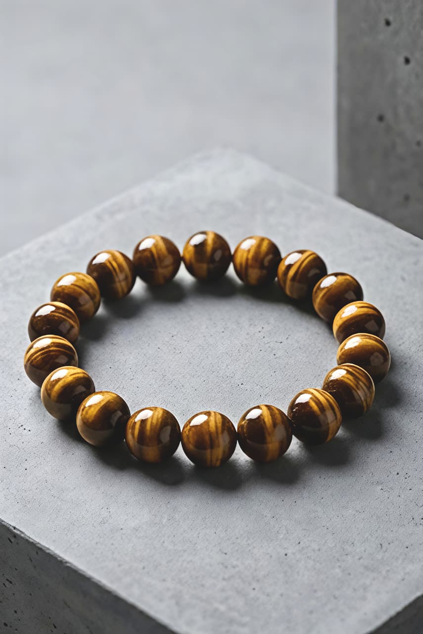 टायगर आय क्रिस्टल ब्रेसलेट