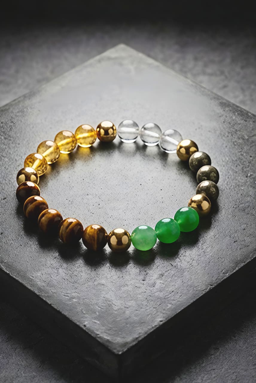 धन योग क्रिस्टल ब्रेसलेट